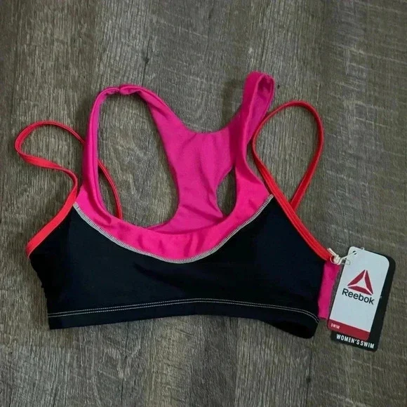 Free 🆕Reebok UPF 50+ Bikini Top - Picture 3 of 16